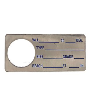 Identification Tags for single- and multi-leg Chain Slings