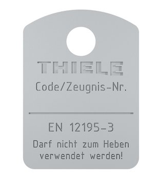 Identification Tags for Lashing Chains
